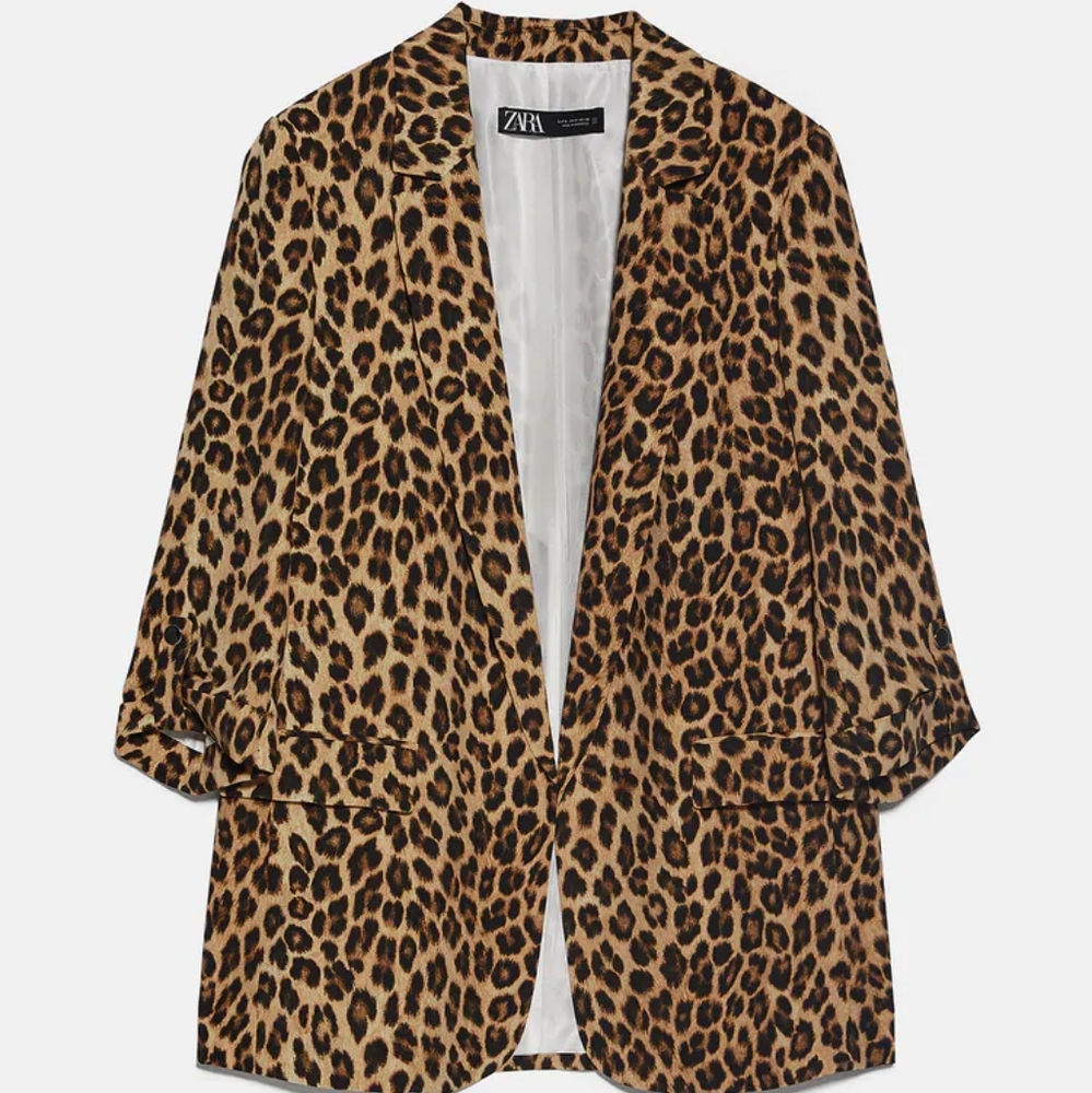 Zara leopard print blazer - Picture 2 of 13